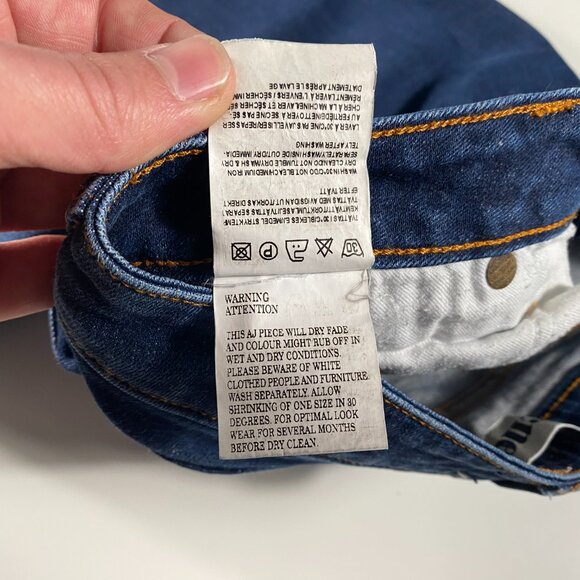 Acne Studios Kex Soft Raw Low Rise Slim Fit Jeans Womens size 25x31 - Picture 6 of 9
